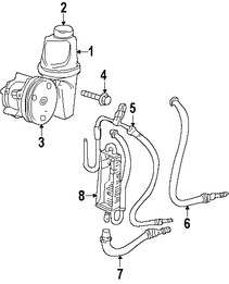 Foto de Polea de Bomba de Direccin Original para Dodge Dakota 2008 2009 2010 Mitsubishi Raider 2009 Marca CHRYSLER Nmero de Parte 53034107AA