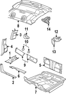 Foto de Techo Interior Original para Dodge Dakota 2008 2009 2010 Marca CHRYSLER N�mero de Parte 1JQ73BD1AA