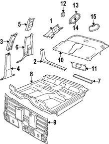 Foto de Techo Interior Original para Dodge Dakota 2008 2009 2010 Marca CHRYSLER N�mero de Parte 5JY15BD1AA