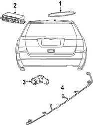 Foto de Sensor de ayuda para Estacionar Original para Dodge Durango 2009 2008 Dodge Nitro 2010 Marca CHRYSLER N�mero de Parte 1AF63S3XAA