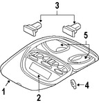 Foto de Lente de luz de mapa Original para Dodge Durango 2008 2009 Marca CHRYSLER N�mero de Parte 5KS68BD1AC