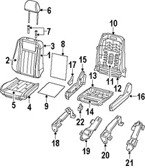 Foto de Panel lateral de Asiento Original para Dodge Durango 2008 2009 Chrysler  2009 Marca CHRYSLER N�mero de Parte 1NV181D5AA