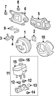 Foto de Cilindro Maestro de Freno Original para Dodge Nitro Jeep Liberty Marca CHRYSLER N�mero de Parte 68004467AD
