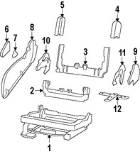 Foto de Cubierta de Riel de Asiento Original para Jeep Liberty 2009 2010 2011 2012 2008 Dodge Nitro 2010 Marca CHRYSLER N�mero de Parte 1FY181K7AA