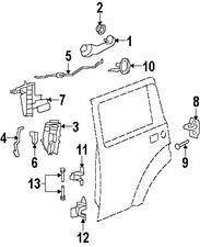 Foto de Bisagra de puerta Original para Jeep Dodge Chrysler Marca CHRYSLER N�mero de Parte 5074256AB