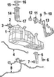 Foto de L�nea de Combustible Original para Dodge Nitro Jeep Liberty Marca CHRYSLER N�mero de Parte 52129228AE