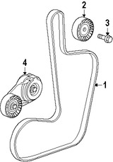 Foto de Conjunto de Tensor de correa Original para Dodge Chrysler  Jeep Marca CHRYSLER N�mero de Parte 5184617AD