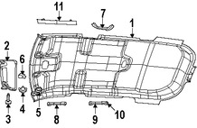 Foto de Techo Interior Original para Dodge Journey 2010 Marca CHRYSLER N�mero de Parte 1RL63DW1AA