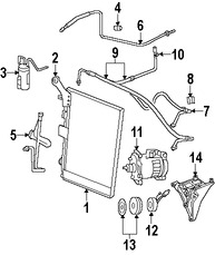 Foto de Manguera de Refrigerante Aire Acondicionado Original para Dodge Ram 1500 2004 2005 2006 Marca CHRYSLER N�mero de Parte 5290570AB