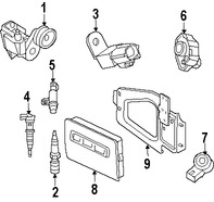 Foto de Computadora del Motor Original para Dodge Ram 1500 2007 Dodge Dakota 2007 Marca CHRYSLER Remanufacturado N�mero de Parte RL094353AF