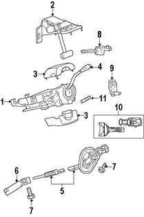 Foto de Interruptor de encendido Original para Dodge Ram 1500 2006 2005 Marca CHRYSLER Nmero de Parte 5029463AA