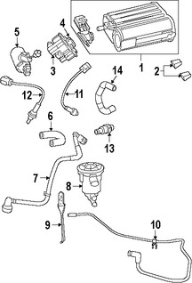 Foto de Canister Original para Dodge Challenger Dodge Charger Chrysler 300 Marca CHRYSLER N�mero de Parte 4593937AC