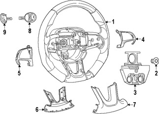 Foto de Timon / Volante / Manubrio Original para Dodge Challenger 2016 Marca CHRYSLER N�mero de Parte 5XR381X9AA