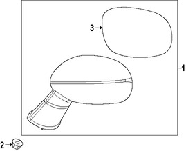 Foto de Espejo retrovisor exterior Original para Dodge Challenger 2016 2017 Marca CHRYSLER N�mero de Parte 5PE55JSCAC