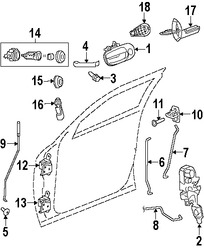 Foto de Manija interior de puerta Original para Dodge Challenger 2015 2016 2017 Marca CHRYSLER N�mero de Parte 5LF18SZSAC