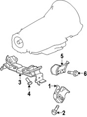 Foto de Montura de Transmisi�n Autom�tica Original para Jeep Grand Cherokee 2006 2007 2008 2009 2010 Marca CHRYSLER N�mero de Parte 52124085AB