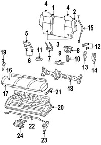 Foto de Respaldo completo de Asiento Original para Jeep Grand Cherokee 2007 Marca CHRYSLER N�mero de Parte 1GK601D5AA