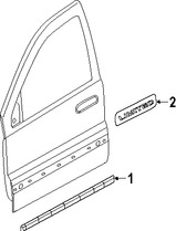 Foto de Moldura de Puerta Original para Jeep Grand Cherokee 2006 2007 Marca CHRYSLER Nmero de Parte 4806275AB