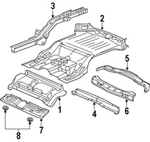 Foto de Bandeja de Piso Original para Jeep Grand Cherokee 2005 2006 2007 2008 2009 2010 Marca CHRYSLER N�mero de Parte 55396322AO