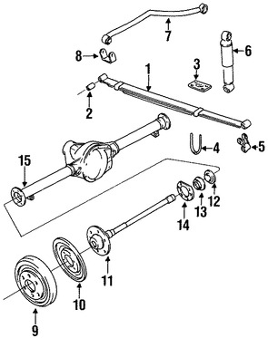 Foto de Eje Propulsor Original para Jeep Grand Wagoneer Marca CHRYSLER N�mero de Parte J3235807