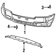 Foto de Soporte de cubierta de parachoques Original para Jeep Grand Cherokee 2002 1999 2000 2001 2003 2004 Marca CHRYSLER N�mero de Parte 55296138AB