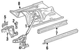 Foto de Estribo Original para Jeep Cherokee Marca CHRYSLER N�mero de Parte 55235089