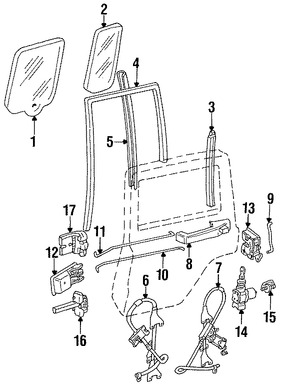 Foto de Bisagra de puerta Original para Jeep Cherokee Marca CHRYSLER N�mero de Parte 55235369AC