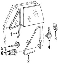 Foto de Regulador de Vidrio Automatico Original para Jeep Cherokee Jeep Wagoneer Jeep Comanche Marca CHRYSLER N�mero de Parte 55000661