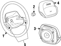 Foto de Interruptor Control de Crucero Original para Jeep Cherokee 1999 2000 2001 Jeep Wrangler 2001 2002 Marca CHRYSLER N�mero de Parte 56007530AD