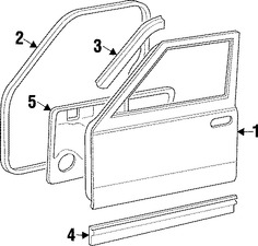 Foto de Panel externo de puerta Original para Jeep Cherokee 1998 1999 2000 2001 1997 Marca CHRYSLER N�mero de Parte 5003401AA