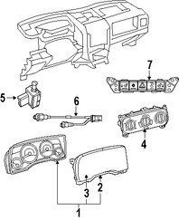 Foto de Panel de Instrumentos Original para Jeep Compass 2007 2008 Jeep Patriot 2007 2008 Marca CHRYSLER N�mero de Parte 5107023AF