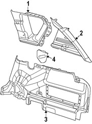 Foto de Panel / guardafango posterior lateral Original para Jeep Compass 2007 2008 2009 Marca CHRYSLER N�mero de Parte YF67XDVAJ