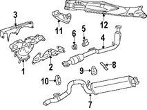 Foto de Sujetador Sistema de Escape Original para Jeep Liberty 2002 2003 2004 2005 2006 2007 Marca CHRYSLER N�mero de Parte 52101126AA