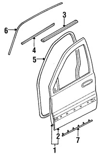 Foto de Panel externo de puerta Original para Jeep Liberty 2002 2003 2004 2005 2006 2007 Marca CHRYSLER N�mero de Parte 55176882AD