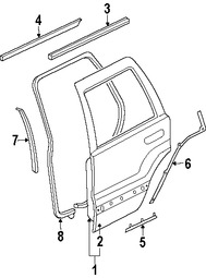 Foto de Panel externo de puerta Original para Jeep Liberty 2002 2003 2004 2005 2006 2007 Marca CHRYSLER N�mero de Parte 55176909AD