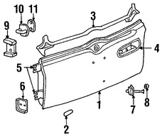 Foto de Freno de puerta Original para Jeep Liberty 2002 2003 2004 2005 2006 2007 Marca CHRYSLER N�mero de Parte 55360170AB