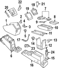 Foto de Consola de Apoyabrazos Original para Jeep Patriot 2007 2008 Jeep Compass 2007 2008 Marca CHRYSLER N�mero de Parte 1EE201K7AB