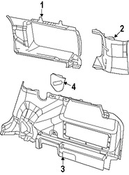 Foto de Panel / guardafango posterior lateral Original para Jeep Patriot 2008 2009 2007 Marca CHRYSLER N�mero de Parte 1AX79DW1AD