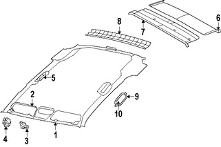 Foto de Parasol / Visera Original para Jeep Liberty 2008 2009 2010 2011 2012 Marca CHRYSLER N�mero de Parte 1CQ84DW1AB