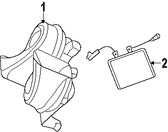 Foto de Aro de Claxon / Bocina Original para Jeep Commander 2006 2007 Jeep Grand Cherokee 2007 Marca CHRYSLER N�mero de Parte 5175930AB