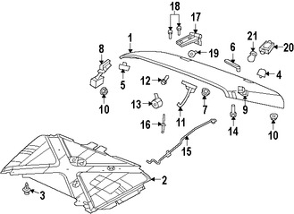Foto de Panel de Cap� Original para Jeep Wrangler 2007 2008 2009 2010 2011 2012 Marca CHRYSLER N�mero de Parte 68002350AB