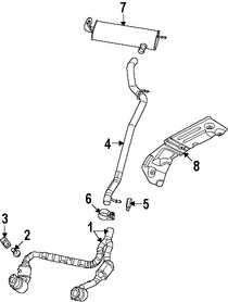 Foto de Sujetador Sistema de Escape Original para Jeep Wrangler Marca CHRYSLER N�mero de Parte 52059929AA