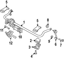 Enlace extremo de Barra Estabilizadora de Suspension Original para Jeep  Wrangler Marca CHRYSLER Número de Parte 52059975AC