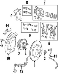 Foto de Cubierta de Polvo de Frenos Original para Jeep Wrangler Marca CHRYSLER N�mero de Parte 68043286AB