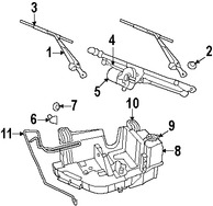Foto de Brazo de Limpiaparabrisas Original para Jeep Wrangler Marca CHRYSLER N�mero de Parte 68002389AA