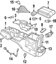 Foto de Consola de Apoyabrazos Original para Jeep Wrangler 2007 2008 2009 2010 Marca CHRYSLER N�mero de Parte 1FG761D5AB