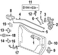 Foto de Interruptor del Marco de la Puerta Original para Jeep Chrysler Dodge Plymouth Marca CHRYSLER N�mero de Parte 4687558