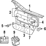 Foto de Panel Interior de Puerta Original para Jeep Wrangler 2008 2009 2010 Marca CHRYSLER N�mero de Parte 5KV55XDVAE