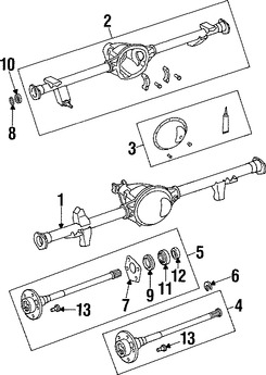 Foto de Rodamiento de Eje Propulsor Original para Jeep Wrangler Jeep Grand Cherokee Marca CHRYSLER N�mero de Parte 83503064