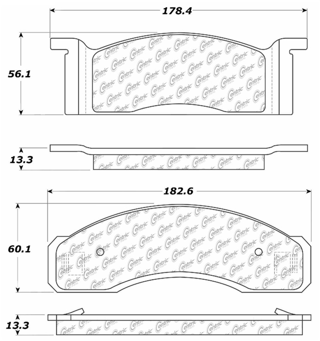 Foto de Pastillas de Freno C-TEK Metallic Pads-Preferred para Ford Mustang 1972 Marca C-TEK N�mero de Parte 102.00340
